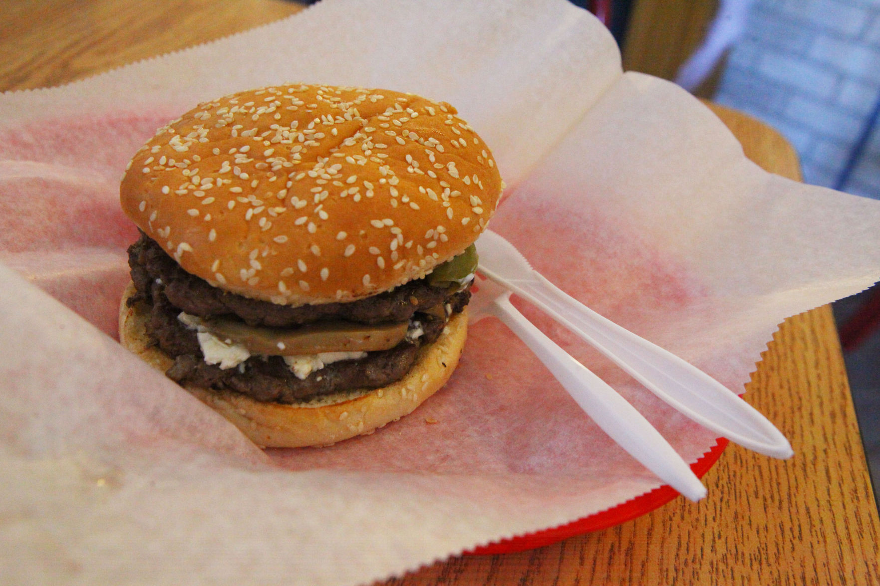 Athens Double Cheeserburger